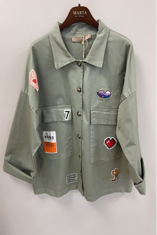 Marta Du Chateau - Mdcastoria Jacket 8122 - Military1011