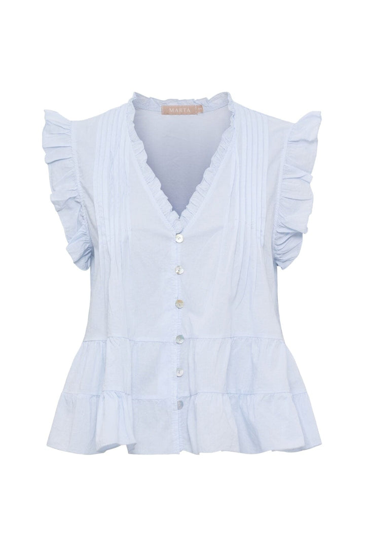 Marta Du Chateau - Mdcemira Top TC68181 - Cielo