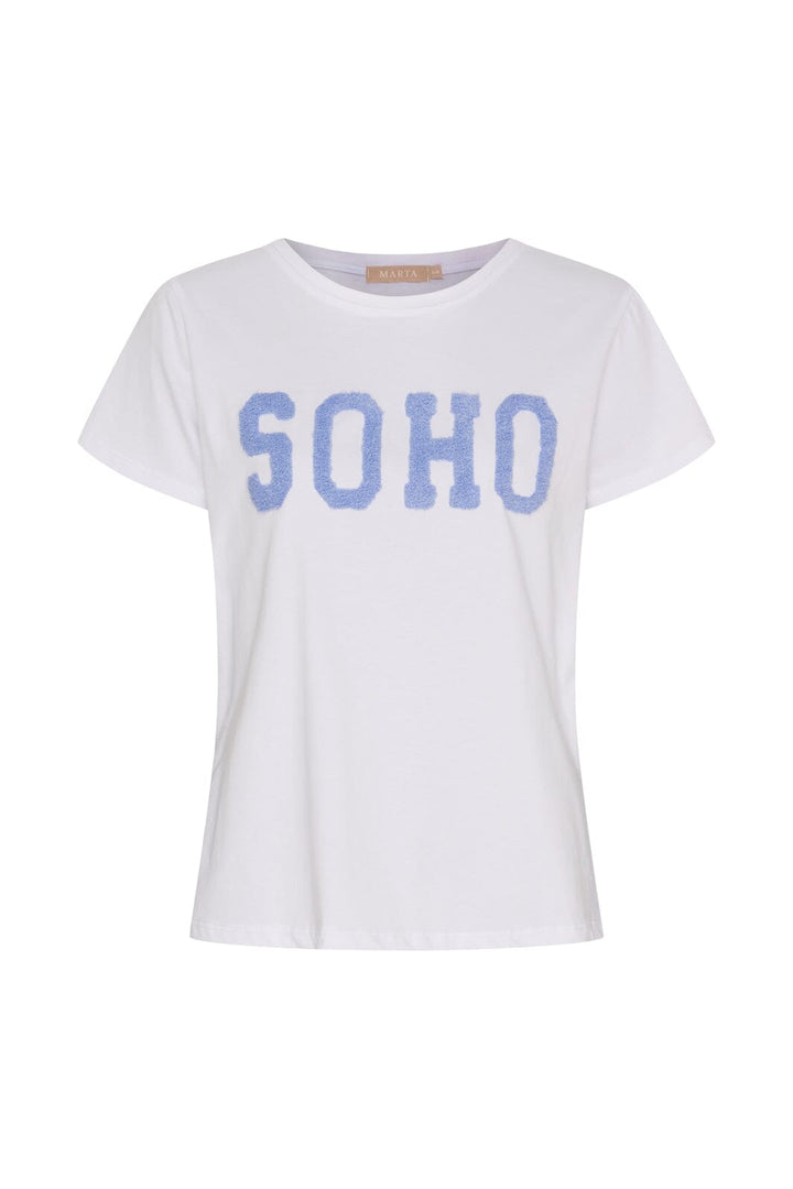 Marta Du Chateau - Mdcherdis Tee 84275 - White/Sky