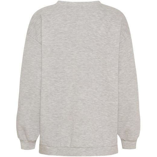 Marta Du Chateau - Mdchibiscus Sweatshirt 22659 - Grey/Pink Sweatshirts 