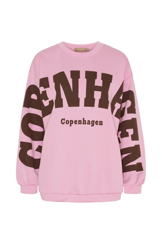 Marta Du Chateau - Mdchibiscus Sweatshirt 22659 - Pink