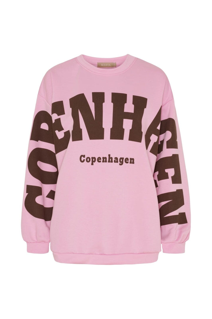 Marta Du Chateau - Mdchibiscus Sweatshirt 22659 - Pink