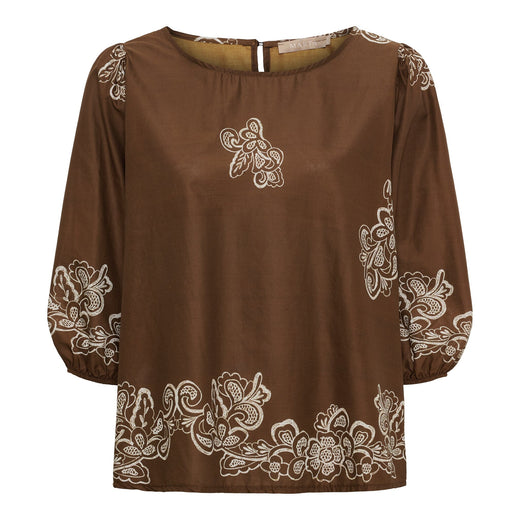 Marta Du Chateau - Mdclupine Blouse 8566 - Marrone6906tpk Bluser 