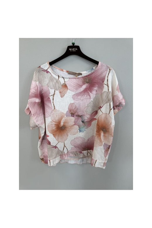 Marta Du Chateau - Mdcmathea Blouse 86493 - Pink Flower