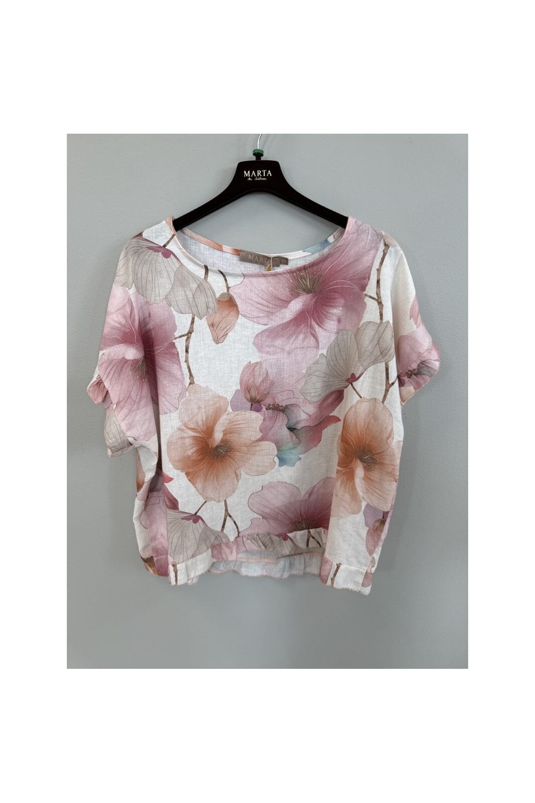 Marta Du Chateau - Mdcmathea Blouse 86493 - Pink Flower