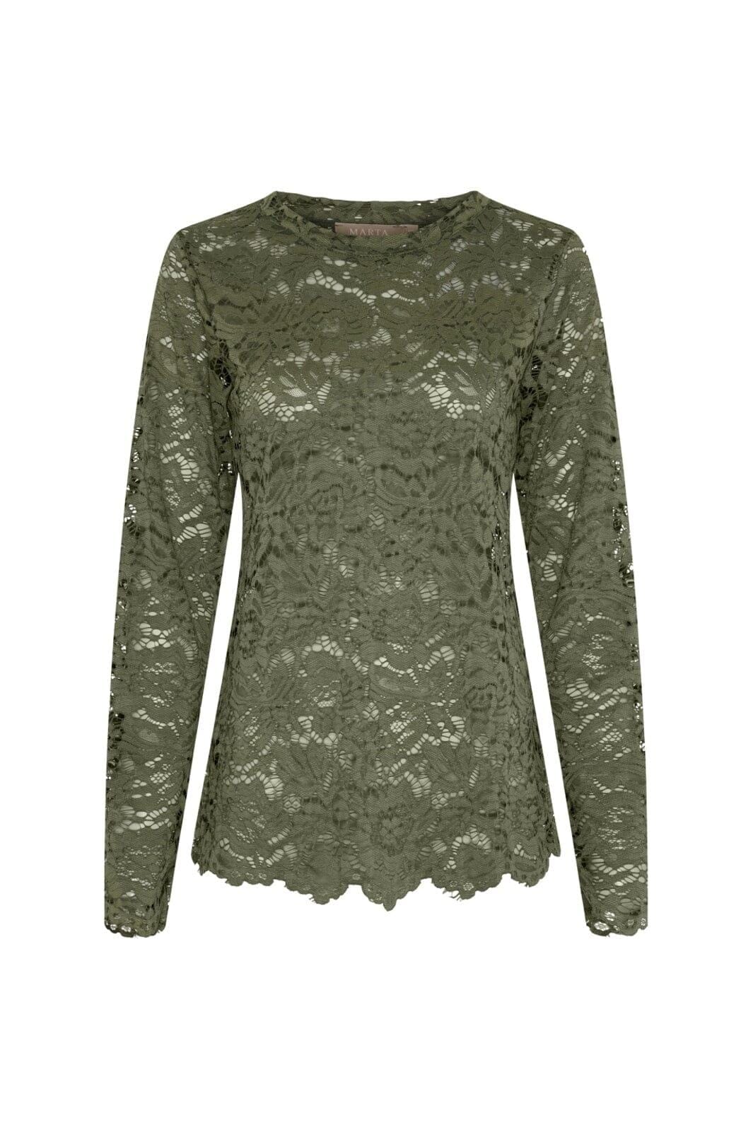 Marta Du Chateau - Mdcmilley Ls Tee 7707 - Militairy