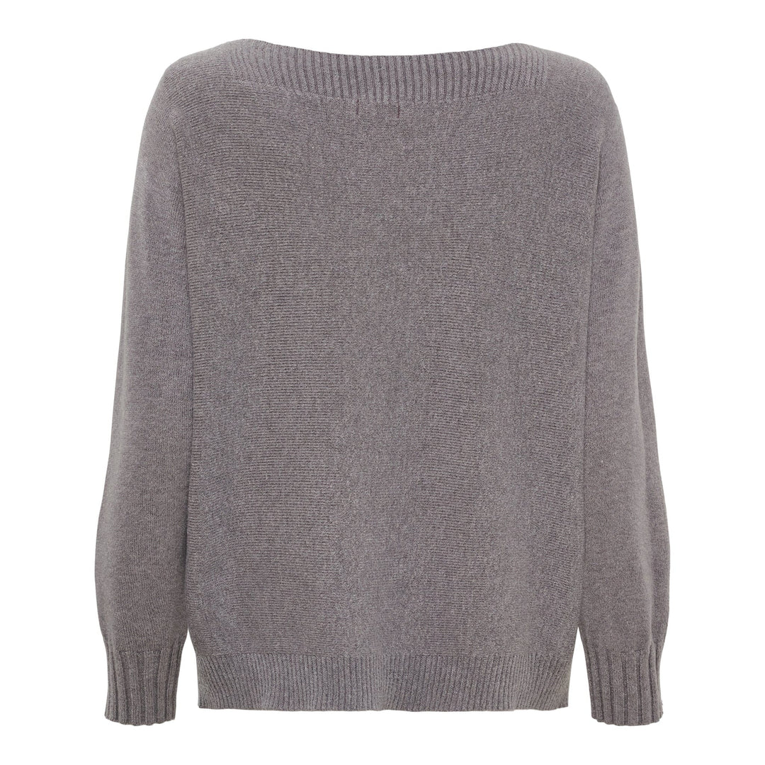 Marta Du Chateau - Mdcmiretta Knit 95111 - Greymelange817/Leo Strikbluser 