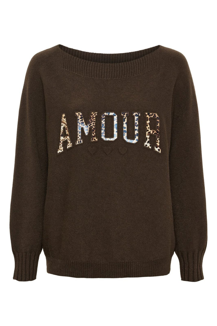 Marta Du Chateau - Mdcmiretta Knit 95111 - Moro/Leo Strikbluser 