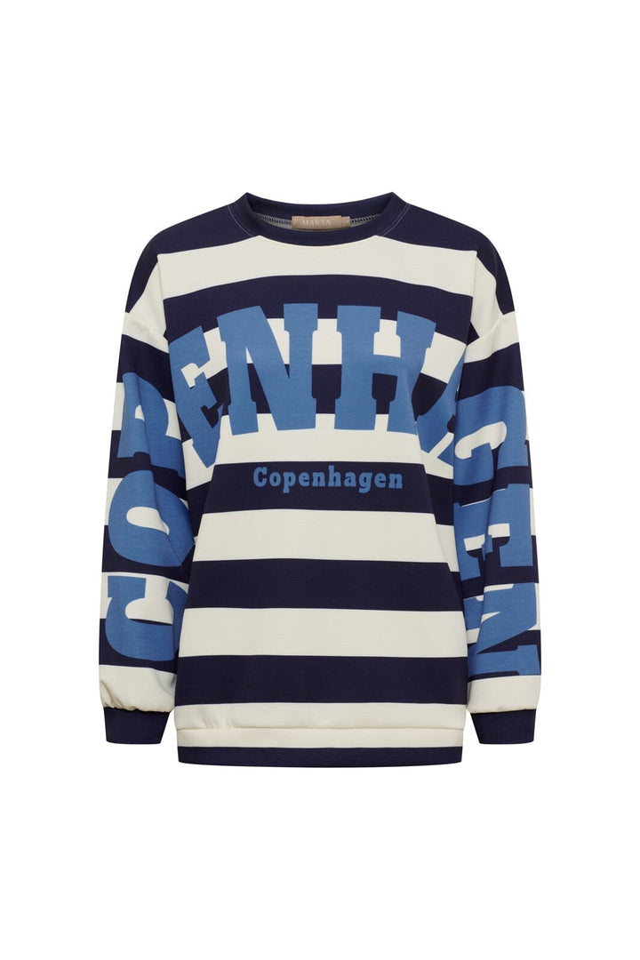 Marta Du Chateau - Mdcnerina Sweatshirt 22659S - Blue/Jeans