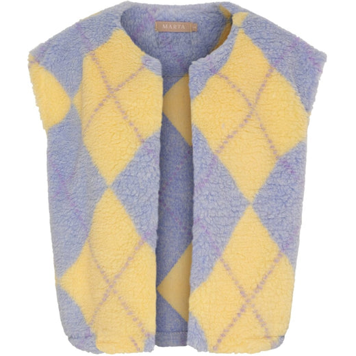 Marta Du Chateau - Mdcpam Vest 26801 - Blue/Yellow Veste 
