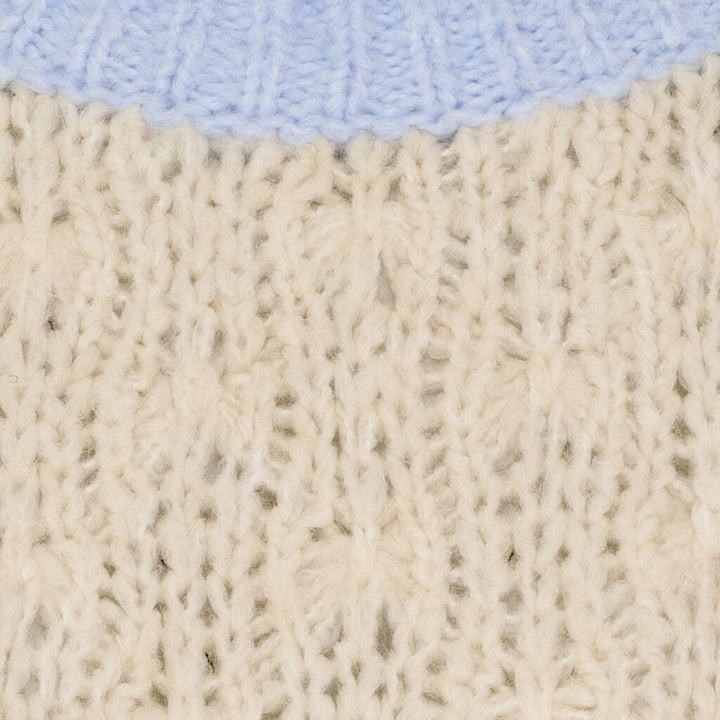 Marta Du Chateau - Mdcpernilla Knit 8155 - Beige Strikbluser 