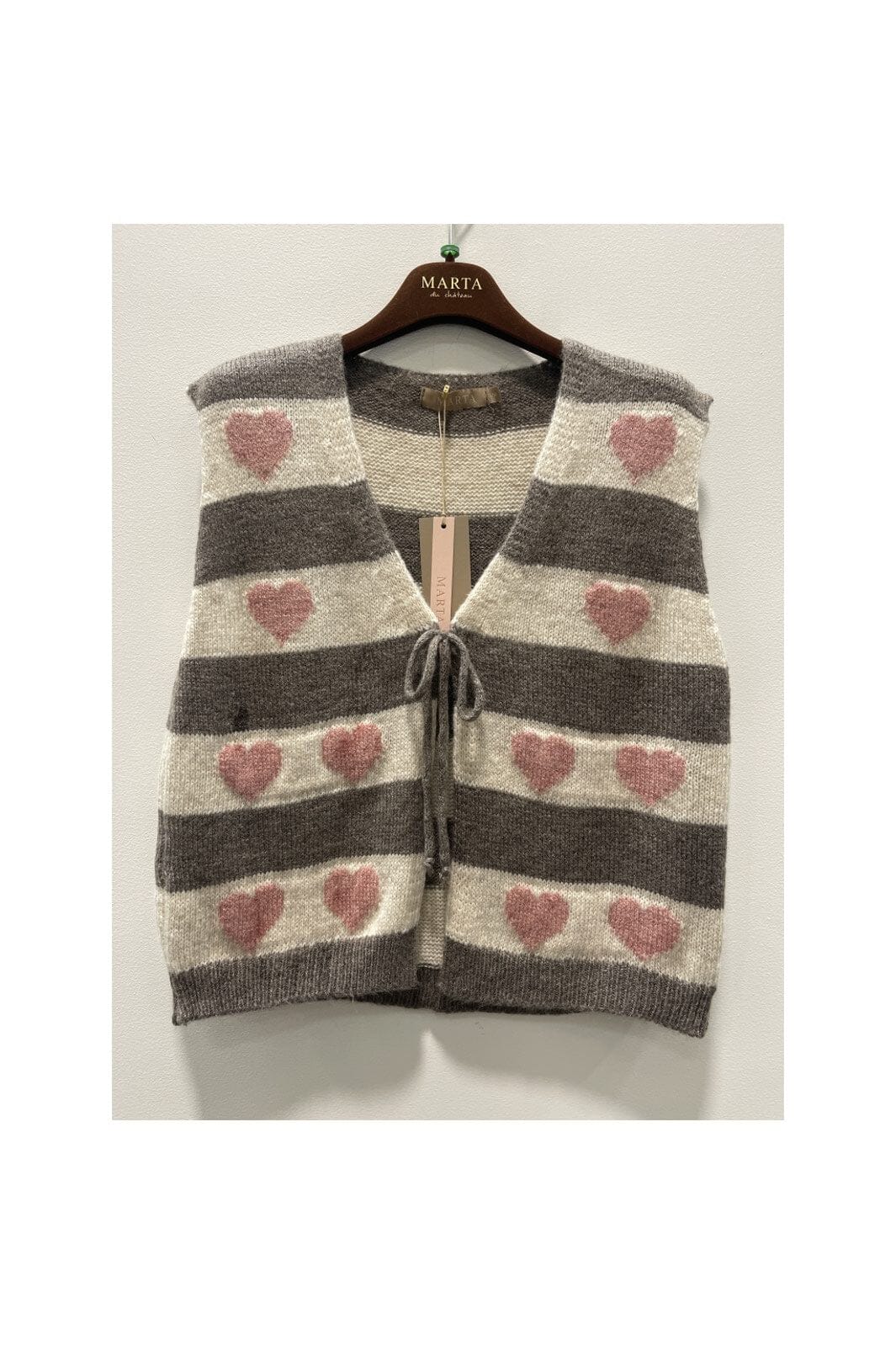 Marta Du Chateau - Mdcphoenix Knit Vest 8069 - Old Rose