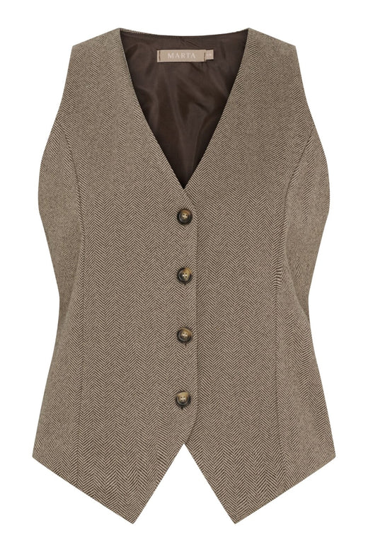 Marta Du Chateau - Mdcrainey Vest 248469 - Brown4 Veste 