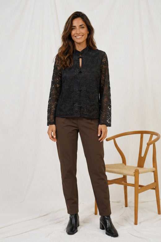 Marta Du Chateau - Mdcsenecia Blouse 8863 - Black Bluser 