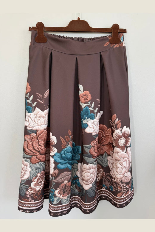 Marta Du Chateau - Mdctarella Skirt 4911A - Moro Flower