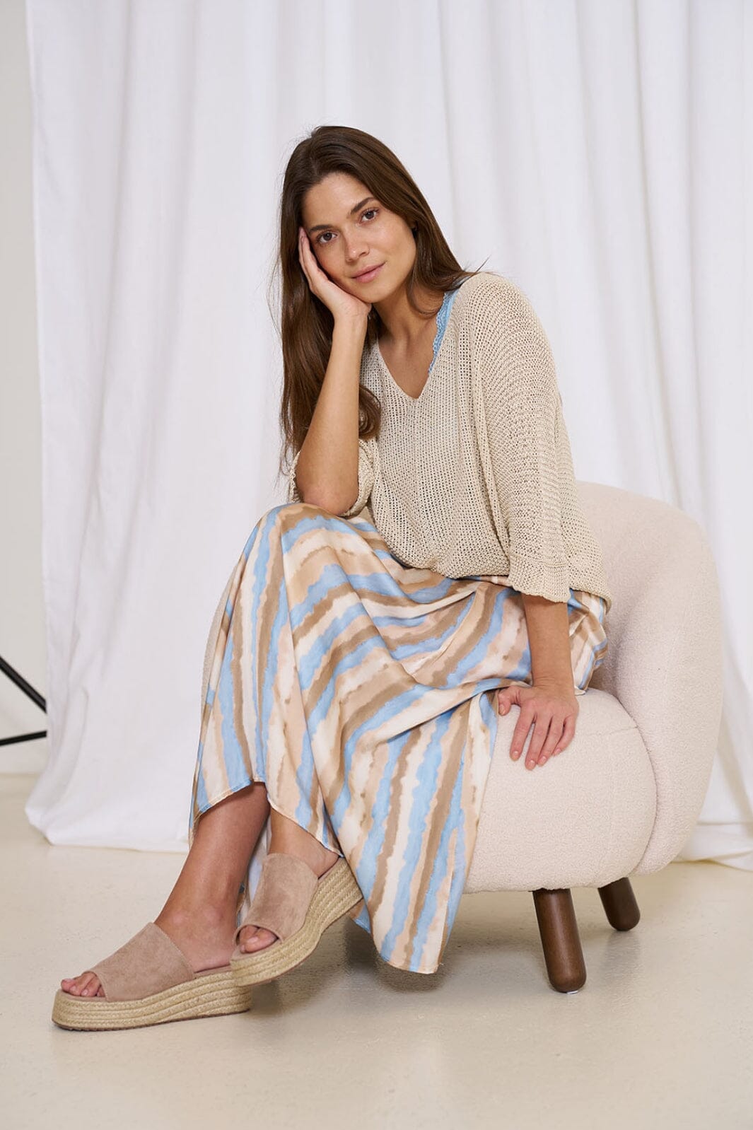 Marta Du Chateau - Strik - 7010 Cream 103 Strikbluser 