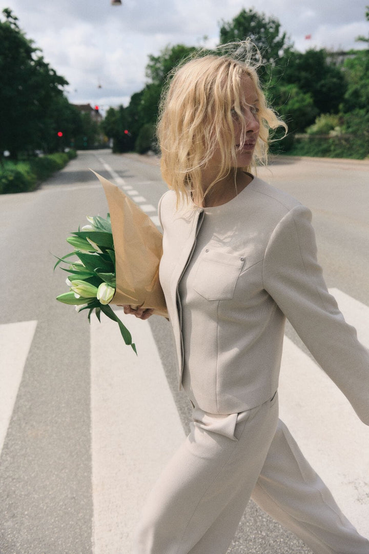 MbyM - Bodil-M 63340717 - U71 - Spring Brown Melange Bukser 