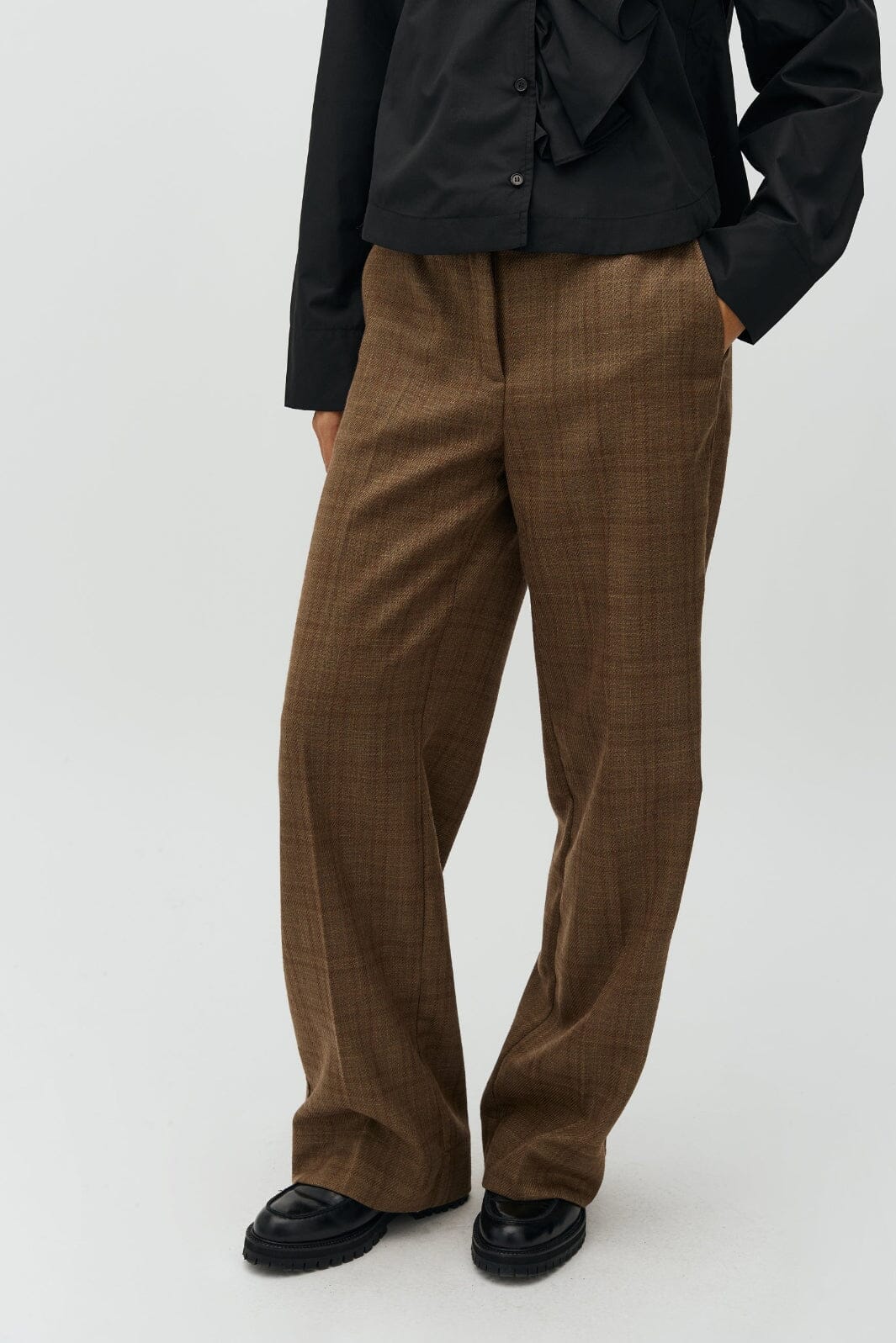 MbyM - Cassatt-M 63351241 - Y68 - Brown Falcon Check Bukser 