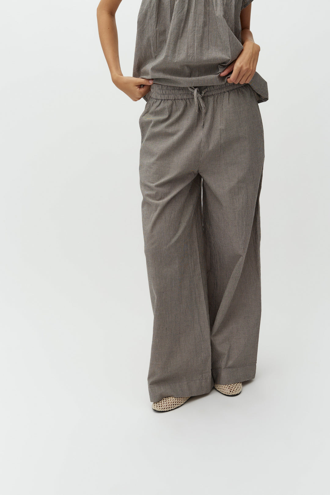 MbyM - Clari-M 59319626 - V28 - Java White Stripe Bukser 