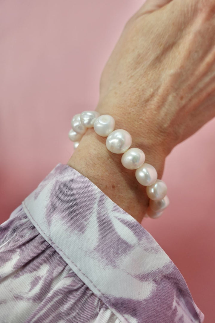 Mellow Moon - Armbånd - Forgyldt & Perle