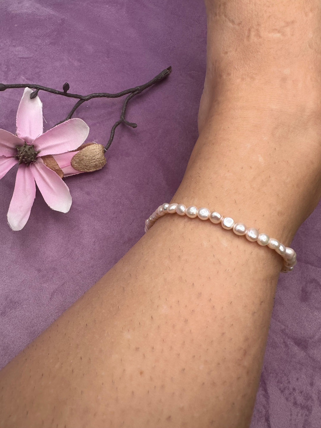 Mellow Moon - Barok Perle Ankelkæde - Forgyldt Ankelkæder 