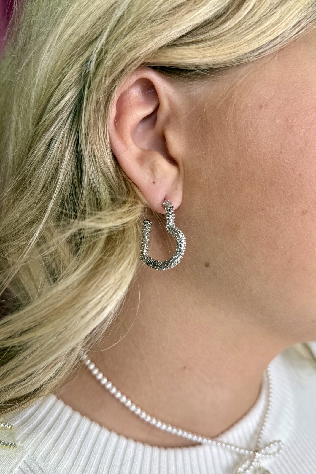 Mellow Moon - Charley Hoop Earrings Bm0506e0580 - Forsølvet