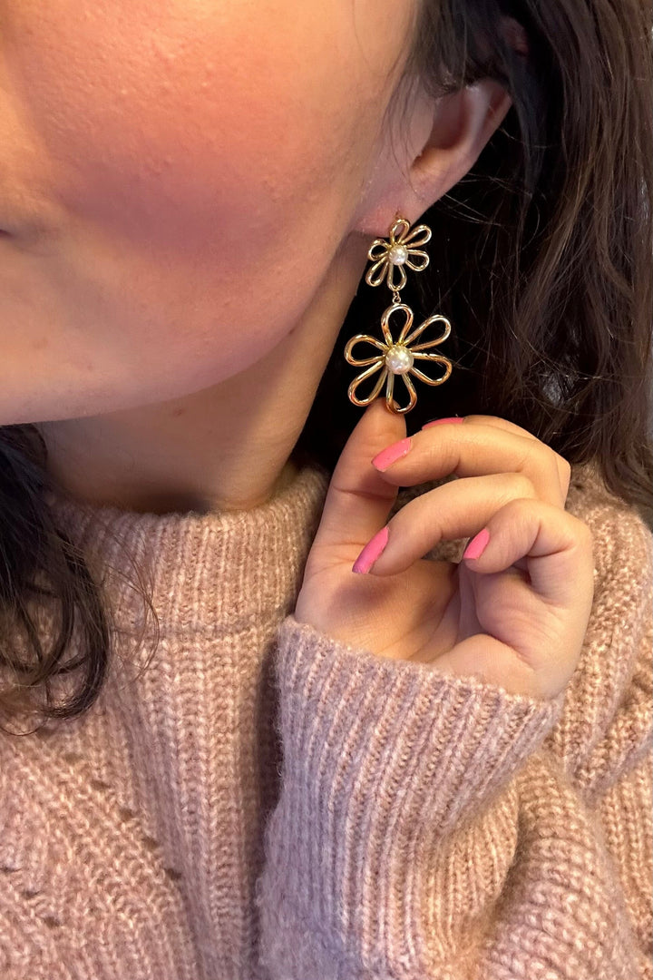 Mellow Moon - Dangling Earrings Bme19520980 - White