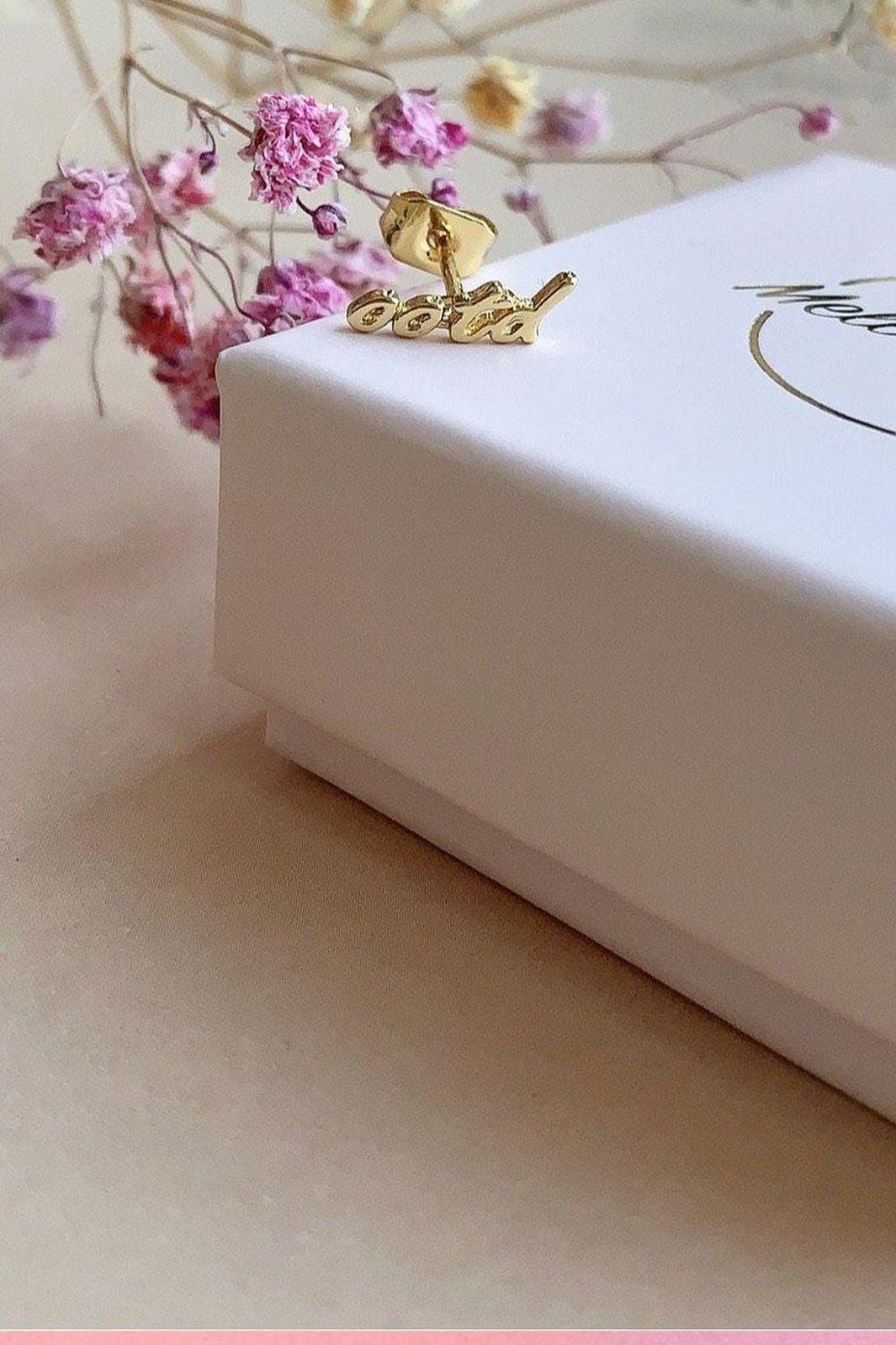 Mellow Moon - Forgyldt ørering - ootd - (1 stk.)