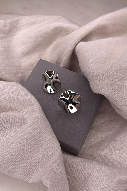 Mellow Moon - Hedvig Ørering - Forsølvet Øreringe 