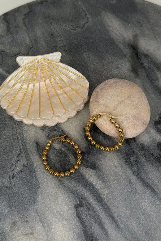 Mellow Moon - Iben Ørering - Forgyldt Øreringe 