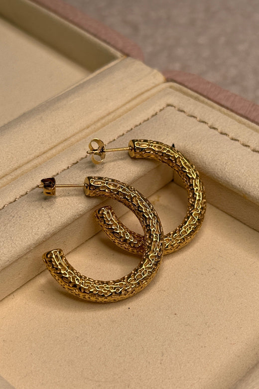 Mellow Moon - Klara Ørering - Forgyldt Øreringe 