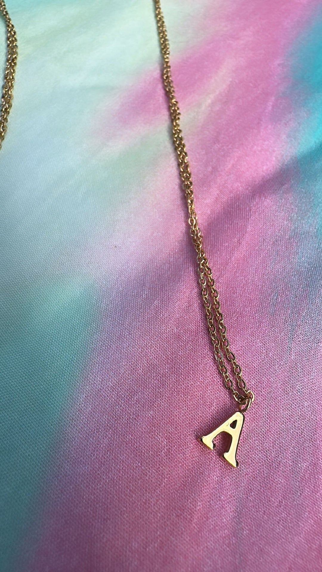 Mellow Moon - Letter Necklace - Forgyldt