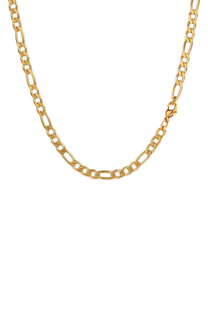 Mellow Moon - Necklace Figaro Mesh collierfigaro4mm - Forgyldt