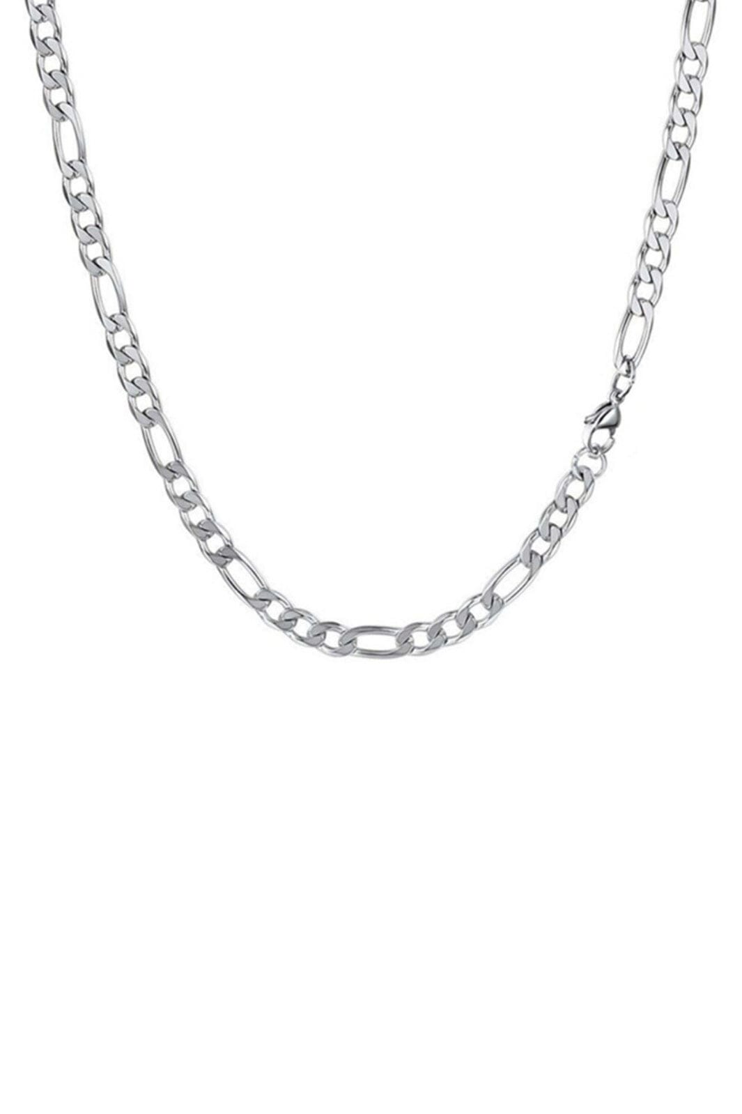 Mellow Moon - Necklace Figaro Mesh collierfigaro4mm - Forsølvet