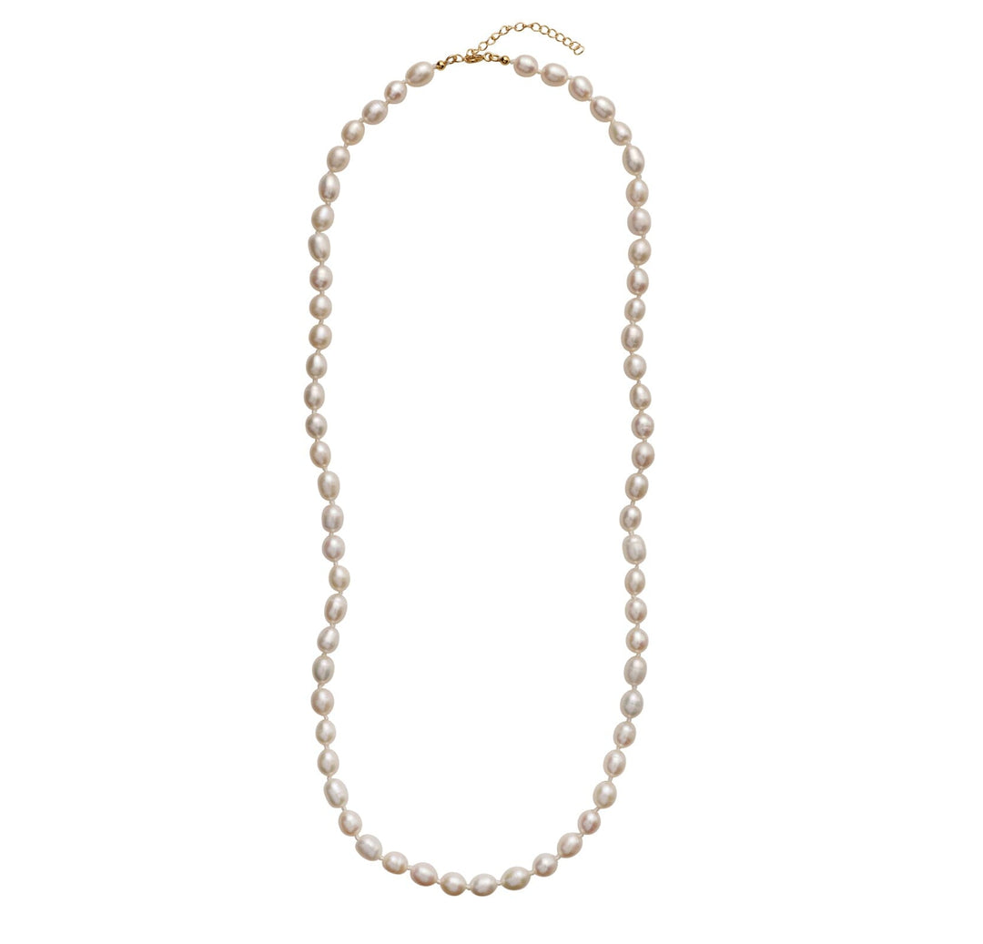 Mellow Moon - Perle Halskæde - Forgyldt