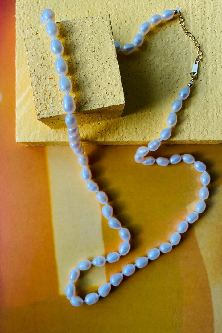 Mellow Moon - Perle Halskæde - Forgyldt