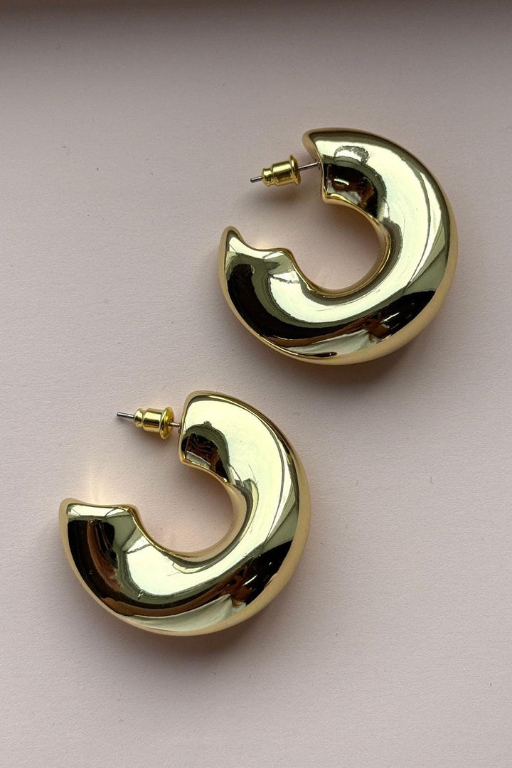 Mellow Moon - Tulipan Earring - Forgyldt 
