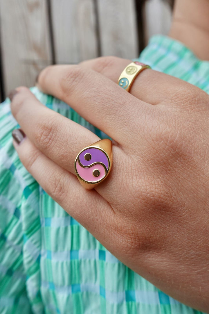 Mellow Moon - Yin Yang Ring - Forgyldt