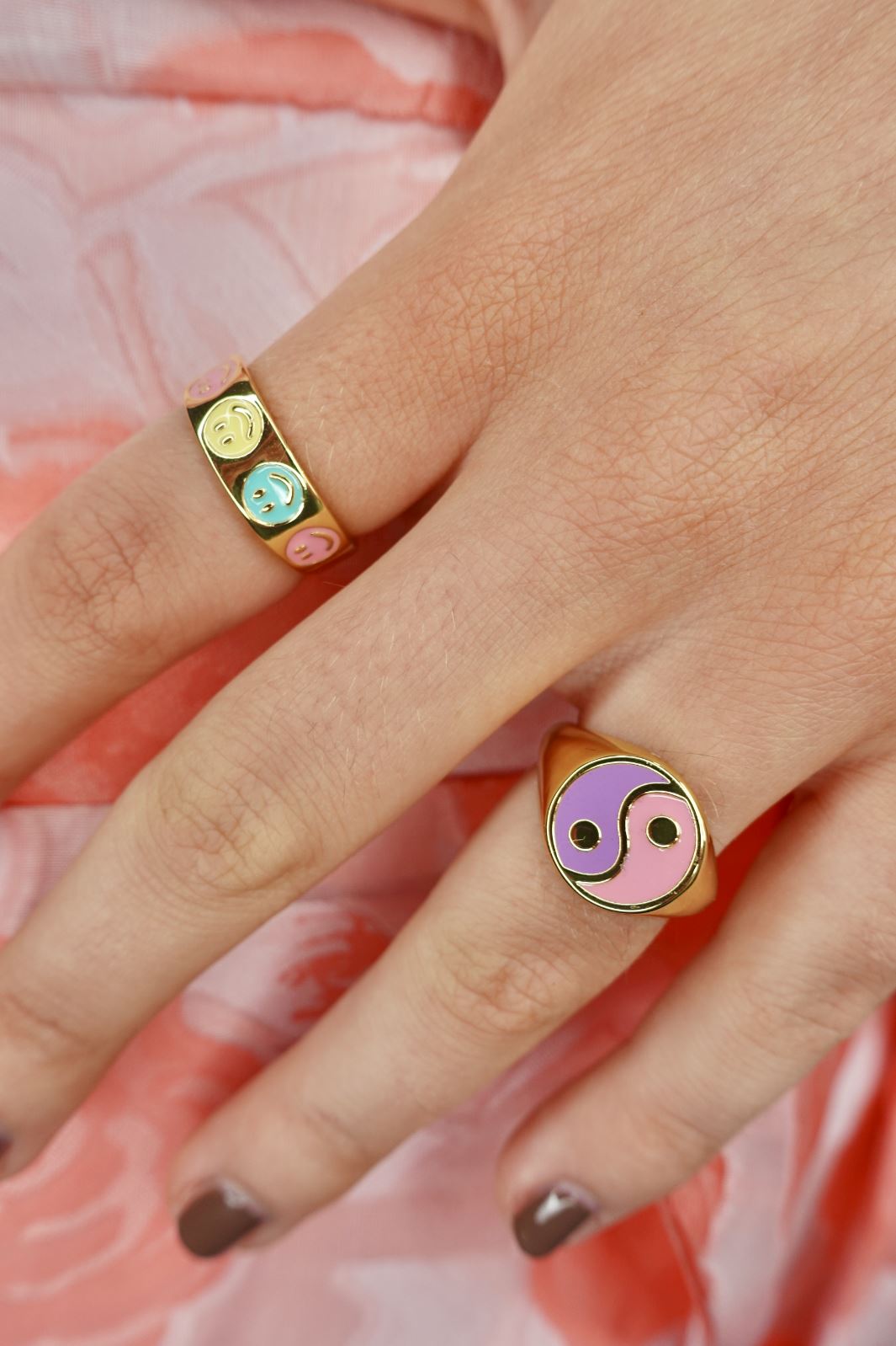 Mellow Moon - Yin Yang Ring - Forgyldt
