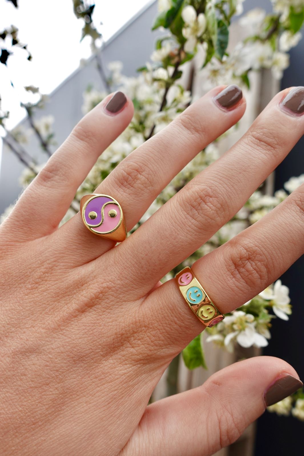 Mellow Moon - Yin Yang Ring - Forgyldt