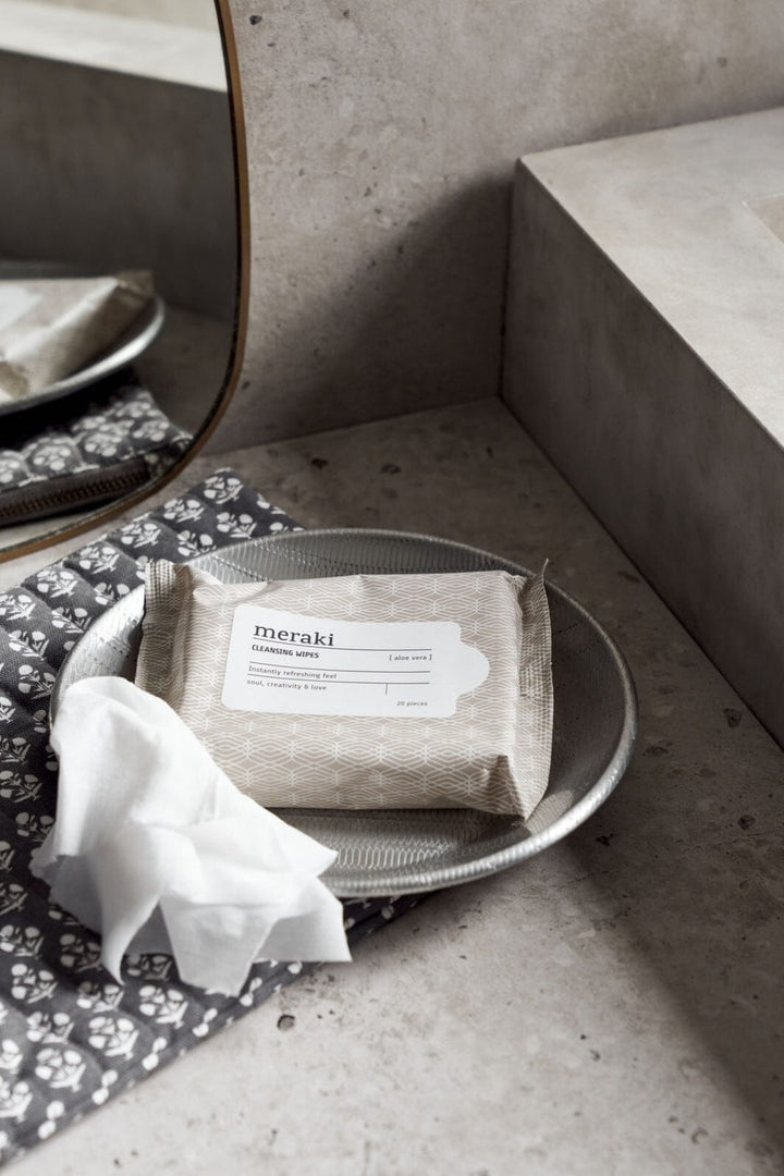 Meraki - Cleansing wipes - Aloe vera - Brown/White