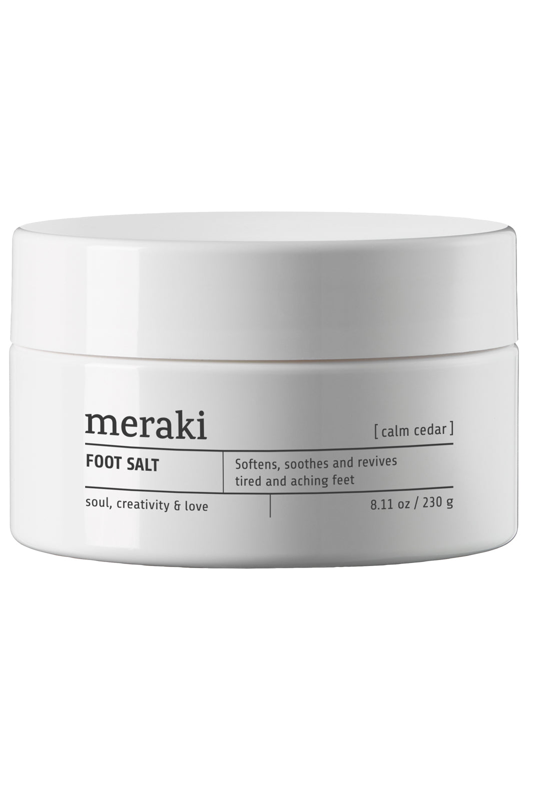 Meraki - Foot Salt Calm Cedar - Cosmos Natura