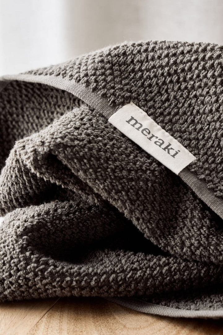 Meraki - Håndklæde, Solid, 5 x 100, Army