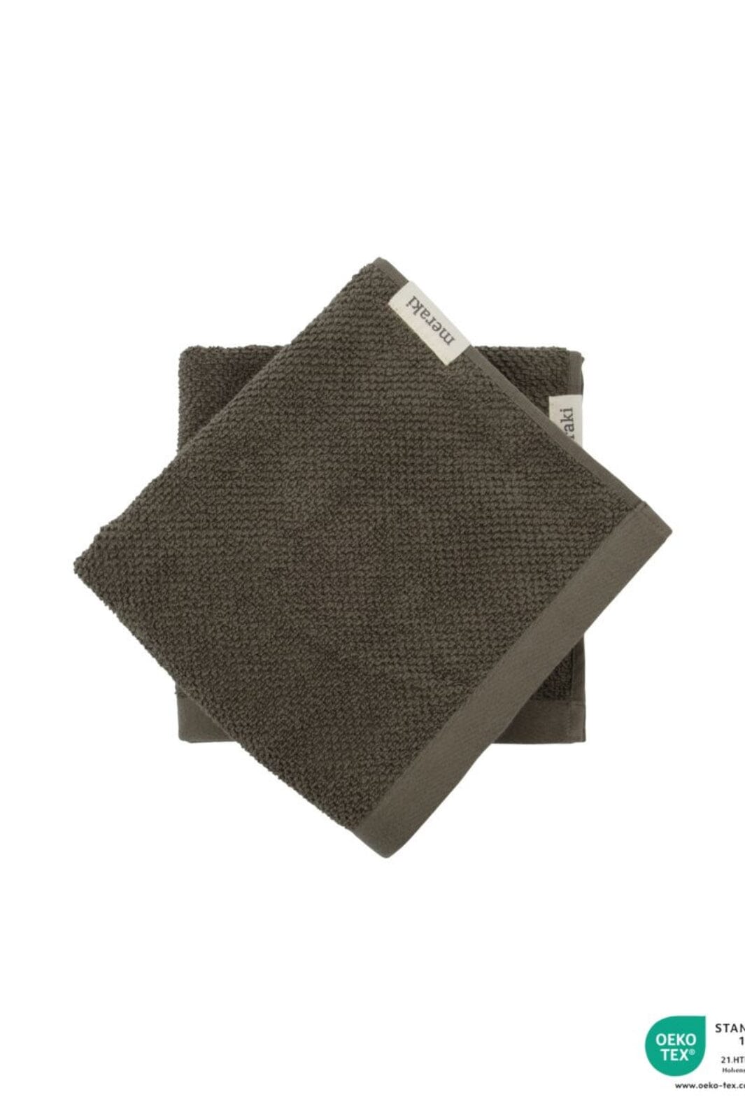 Meraki - Håndklæde, Solid, 5 x 100, Army