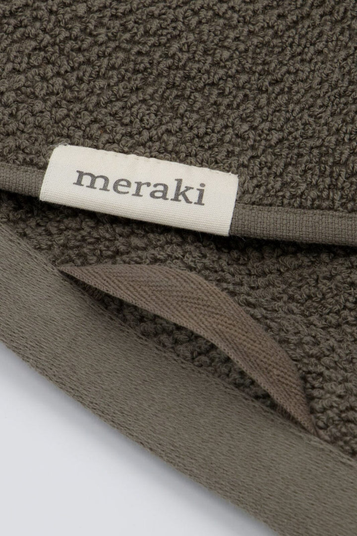 Meraki - Håndklæde, Solid, 5 x 100, Army