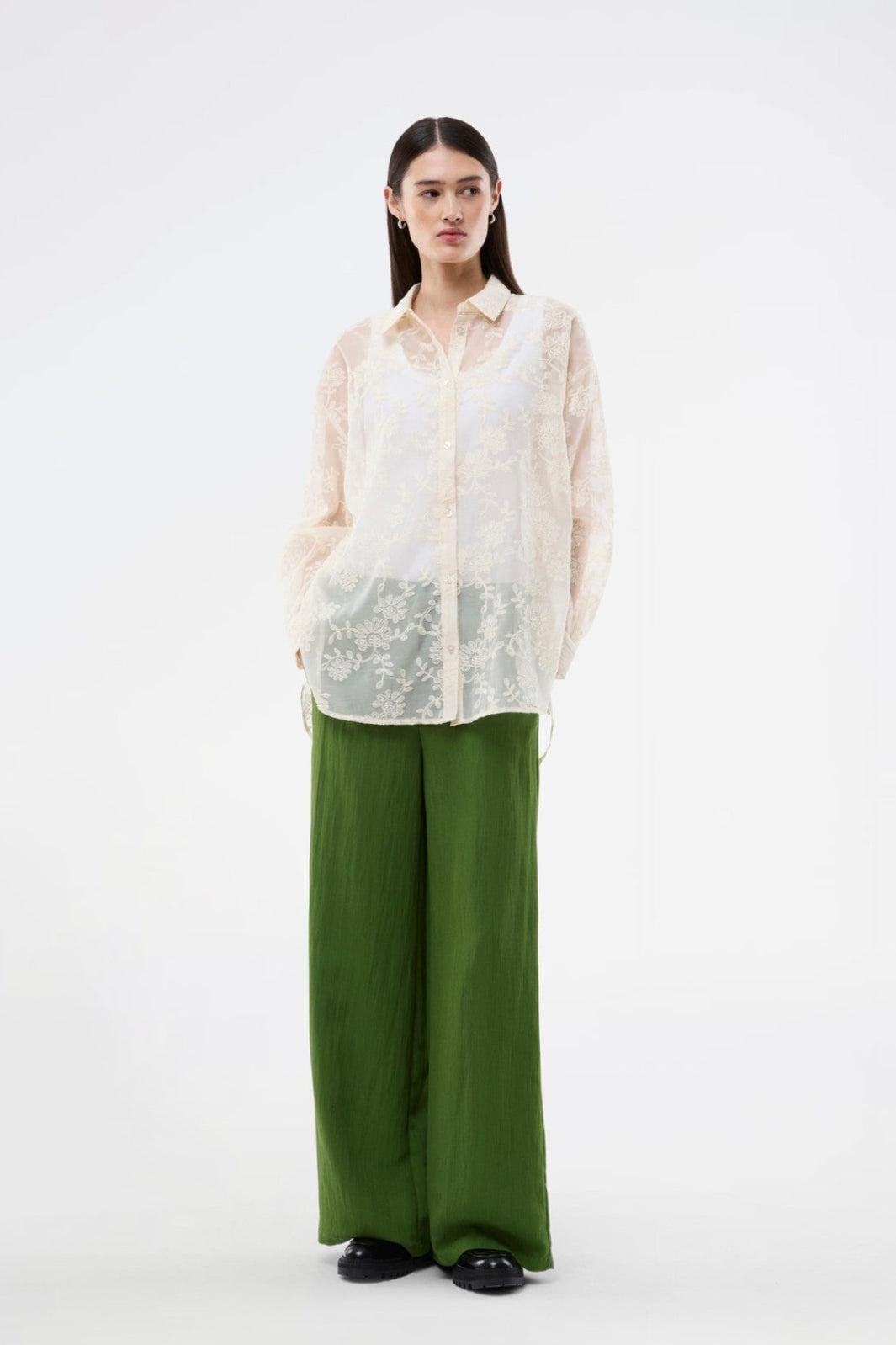 ModströM - Babaramd Long Shirt 59273 - 598 - Vanilla Cream Skjorter 