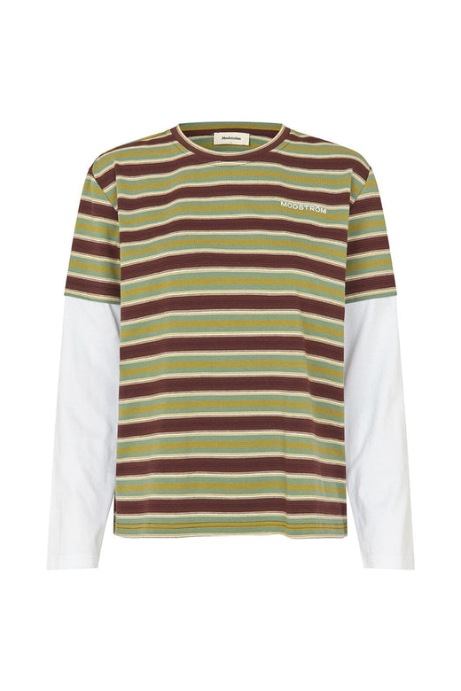Modström - Denismd Contrast T-Shirt 59465 - 12071 - Windsor Green Stripe