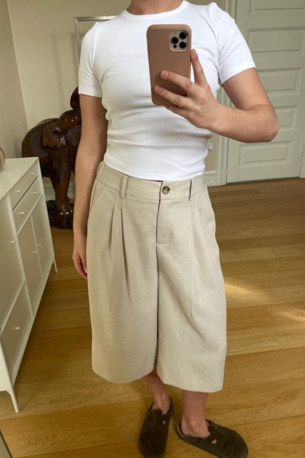 Modström - Galemd 2 Long Shorts 57716 - 105 - Beige Melange Shorts 