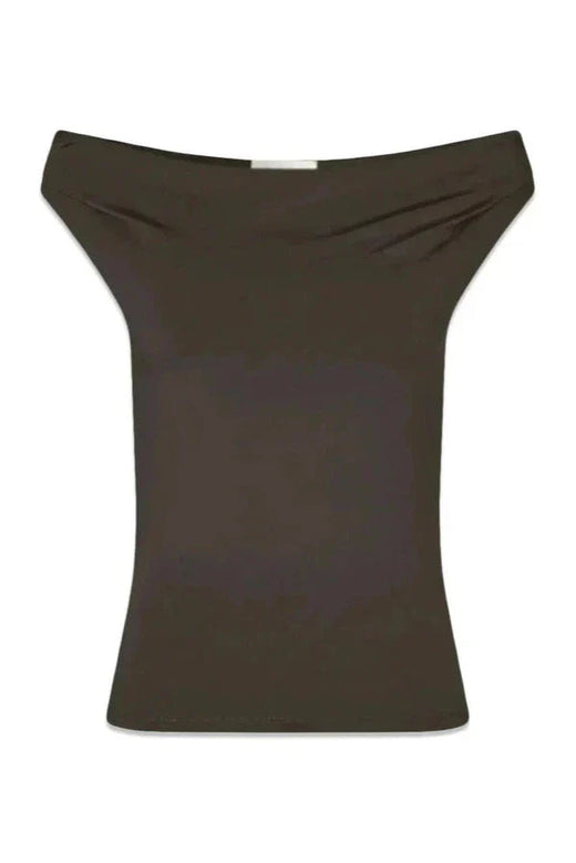 Modström - Himamd Off-Shoulder Top 57928 - 5508 - Seal Brown Toppe 