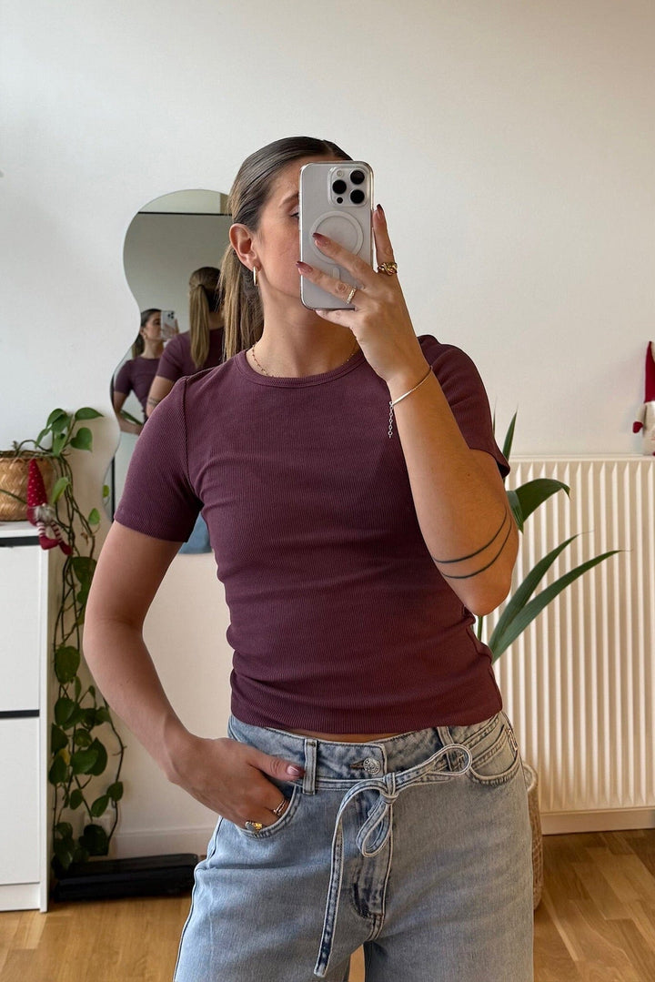 Modström - Igormd Short T-Shirt 58544 - 8854 - Wineberry T-shirts 